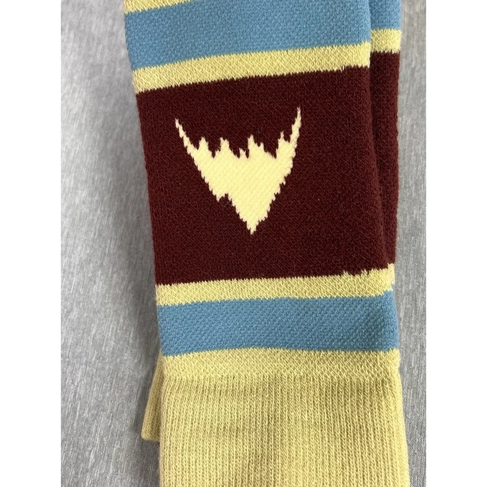 Burton Men's Weekend Ski snow Socks 2 Pack Mushroom Green Maroon Large Snowboard